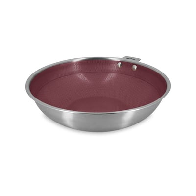 Wok 28cm en acier inoxydable, AGLAE MENASTYL
