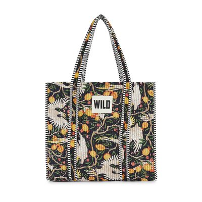 Sac cabas coton matelassé imprimé BAUTISTA WILD