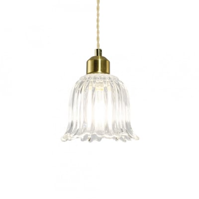 Suspension en verre strié, AVELLE C-CREATION