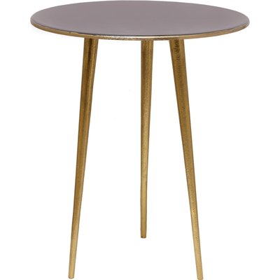 table d'appoint verte élégante avec pieds dorés en aluminium RECOLLECTION