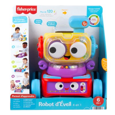 Fisher-price - jo le robot 4 en 1 - eveil 1er âge - dès 6 mois FISHER PRICE