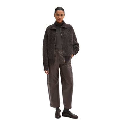 Cardigan ample à fermeture éclair en fil bouclé MARC O'POLO