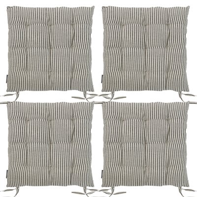 Galettes de chaise rayées en coton OSLO - Lot de 4 MAGMA HEIMTEX