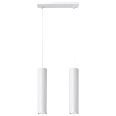 Suspension Acier Blanc GU10 2 Lagos EDEN