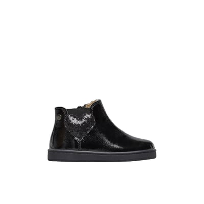 Chaussures premiers pas en cuir verni GLARNY HIGH 2 NATURINO