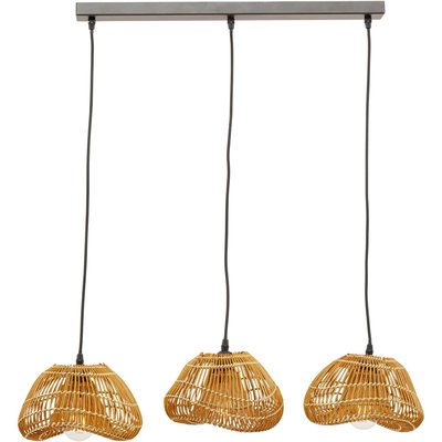Suspension 3 abat-jours en rotin, ALOHA KARE DESIGN