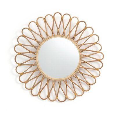 Miroir rotin et bambou forme soleil Ø50 cm, Nogu LA REDOUTE INTERIEURS