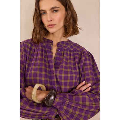 Blouse à carreaux en 100% coton DONATELLA Maison 123