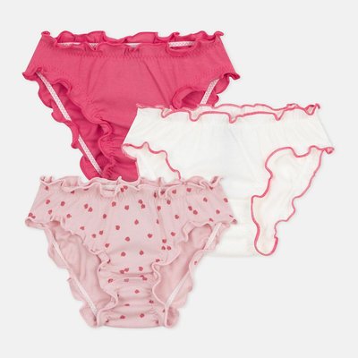 Lot de 3 culottes en coton froufrou PETIT BATEAU