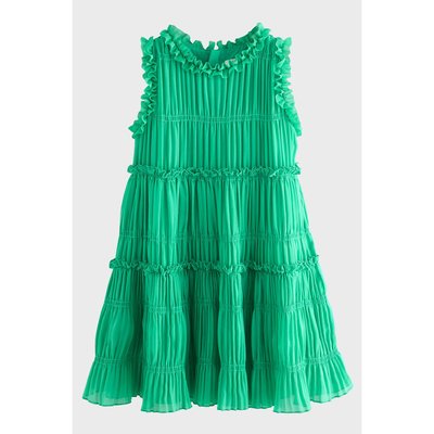Robe de soirée froncée à volants NEXT