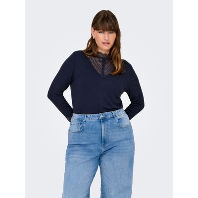 T-shirt col rond, manches longues ONLY CARMAKOMA