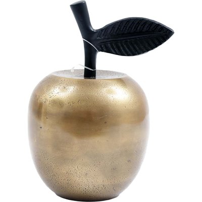 Pomme à poser dorée 9,5 x 15,5 cm JARDINDECO