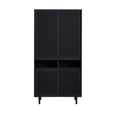 Vaisselier 4 portes, 2 niches en métal H180cm - KISO DRAWER