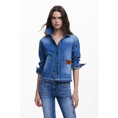 Veste en jean à fleurs DESIGUAL