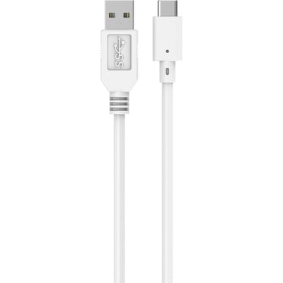 Câble USB C vers USB 1M Blanc compatible iPhone 17 16 15 Pro Max et Samsung Galaxy S25 S24 Ultra ESSENTIEL B