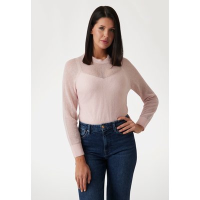 Pull Maille D’alpaga Mélangée GUESS
