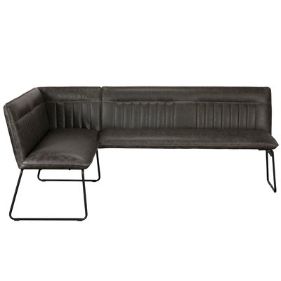Banquette d'angle grise (côté droit) OKA PIER IMPORT