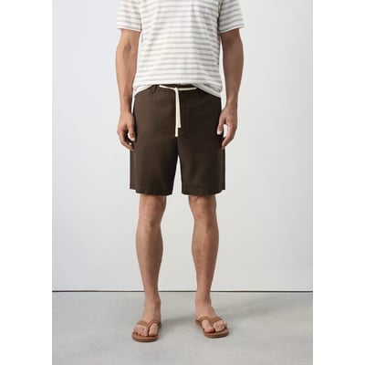 Bermuda en mélange de coton et lin avec cordon MANGO MAN