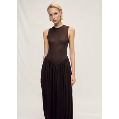 Robe semi-transparente ourlet bouffant MANGO