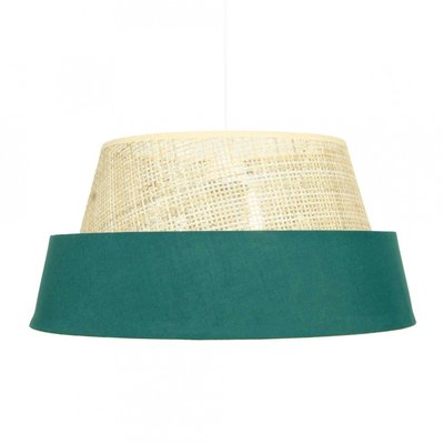 Suspension en rotin et textile, SOLATE C-CREATION