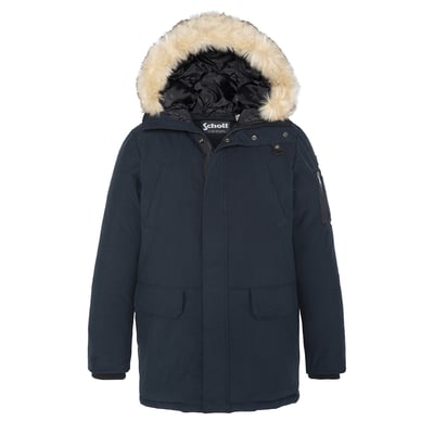 Parka d'hiver anthracite à capuche SCHOTT