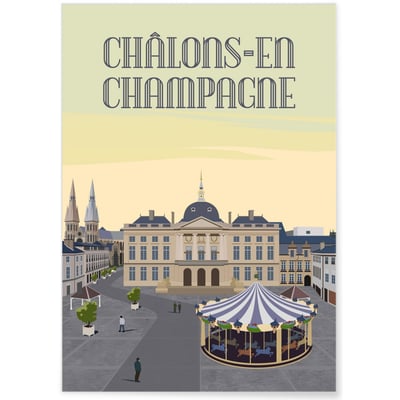 Affiche ville Châlons-en-Champagne L'AFFICHERIE
