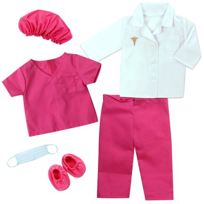 6 Pcs Lot Vêtements Médecin Poupée TEAMSON KIDS