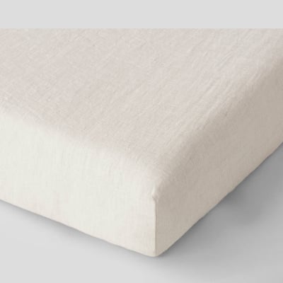 Drap housse, lin lavé MONOPRIX MAISON