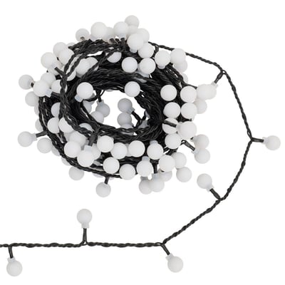 Guirlande lumineuse boules d'extérieur 12,5 m 167 LED changement de couleur 8 fonctions avec télécommande et minuteur sur secteur FEERIC LIGHTS & CHRISTMAS