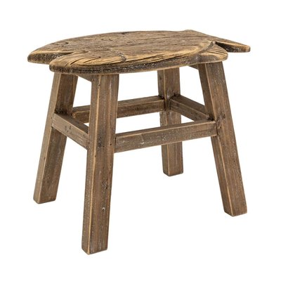 Tabouret Poisson en paulownia recyclé AUBRY GASPARD