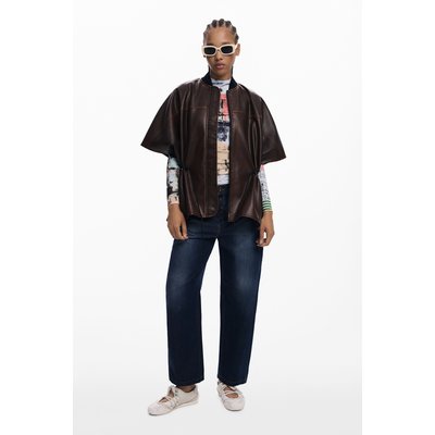 Poncho effet cuir DESIGUAL
