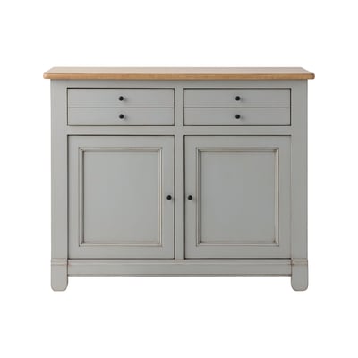 Buffet vaisselier bois massif 6 portes 3 tiroirs - EMBELLIE CAMIF