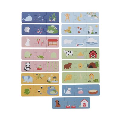 Puzzle d'association trio - Les animaux VERTBAUDET