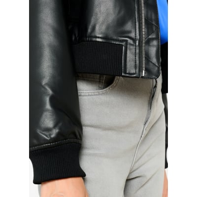 Veste bomber en similicuir LOLALIZA