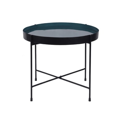 Table d'appoint design avec plateau réversible D51 cm SATEEN MILIBOO