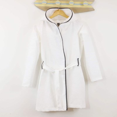 Peignoir enfant mixte en coton nid d'abeille JADOU LINANDELLE