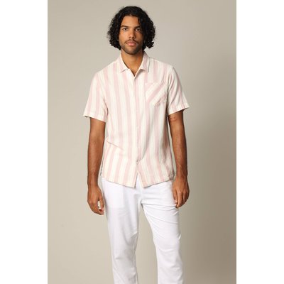 Chemise jacquard classique en coton à rayures avec boutons CURRIES DEELUXE
