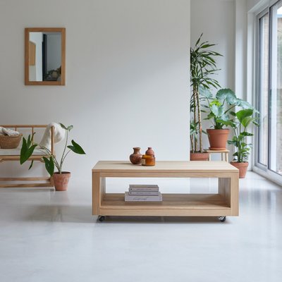 Table basse rectangulaire en chêne massif ANOA TIKAMOON