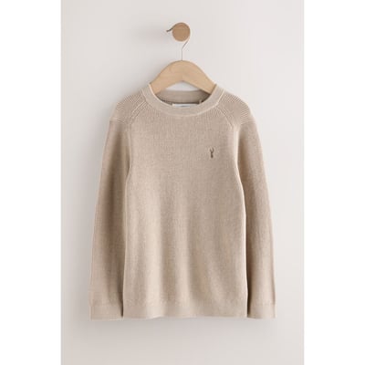 Pull ras du cou junior en maille de coton NEXT