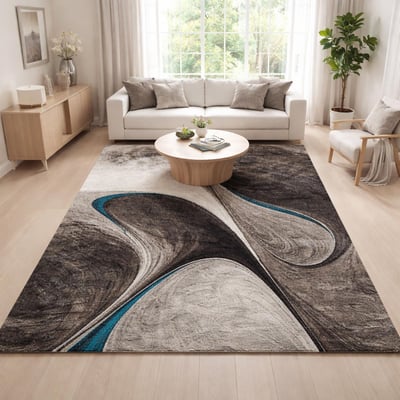 Tapis salon et chambre tissé motif géométrique LYN8 MADILA UN AMOUR DE TAPIS