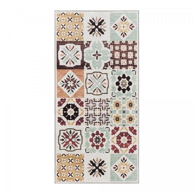 Tapis De Cuisine 67x180cm Beige - Anti-Fatigue, Facile à Nettoyer, Compatible Chauffage Au Sol