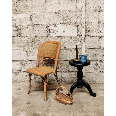 Chaise en rotin colorée Alma N°442 - Bon état DEBONGOUT