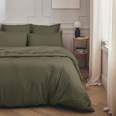 Parure de lit Housse de couette + Taie rectangle en percale de coton, PREMIÈRE ESSIX