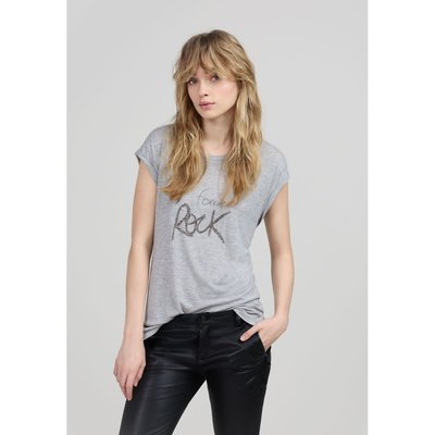 Tee-shirt message brodé fils et perles IKKS