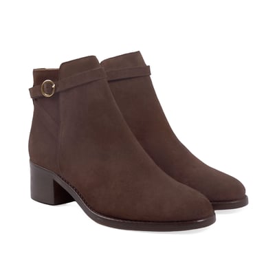 Bottines cavalières cuir daim JULES & JENN