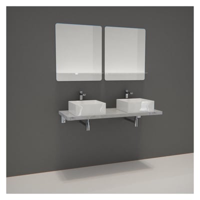 Meuble double + vasque + miroir WILL MOB IN