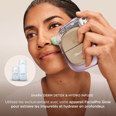 Coffret soin du visage de soins FacialPro Glow : exfoliant SHARK