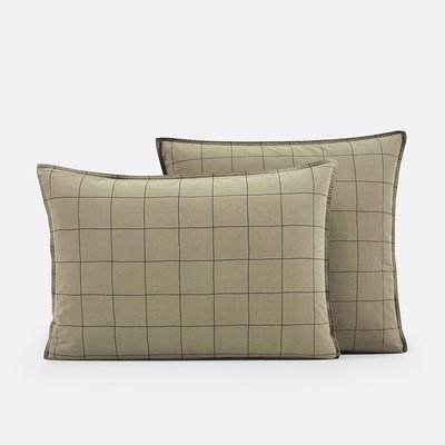 Monille Striped 100% Washed Cotton Pillowcase LA REDOUTE INTERIEURS