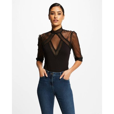 Body manches 3/4 dentelle MORGAN