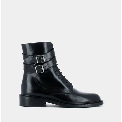 Boots à lacets et boucle Dezibre, cuir JONAK